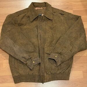 Vintage Men's Brown leather Jacket